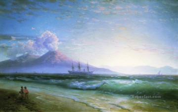 イワン・コンスタンティノヴィチ・アイヴァゾフスキー Painting - 早朝のナポリ湾 イワン・アイヴァゾフスキー